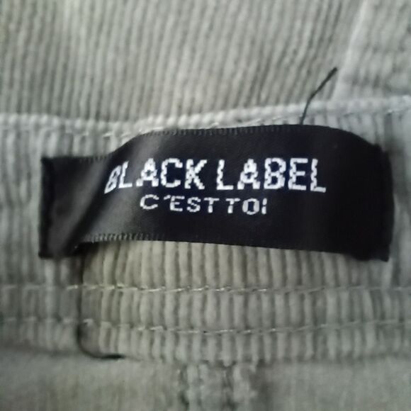 Black Label C'est Toi Gray Corduroy Miniskirt L Grunge Y2K Classics - Picture 4 of 5